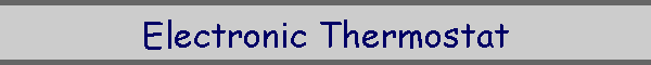 Electronic Thermostat